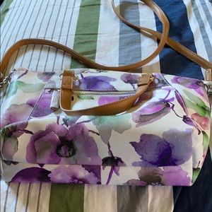 Flower Floral Purse Long Strap Payless